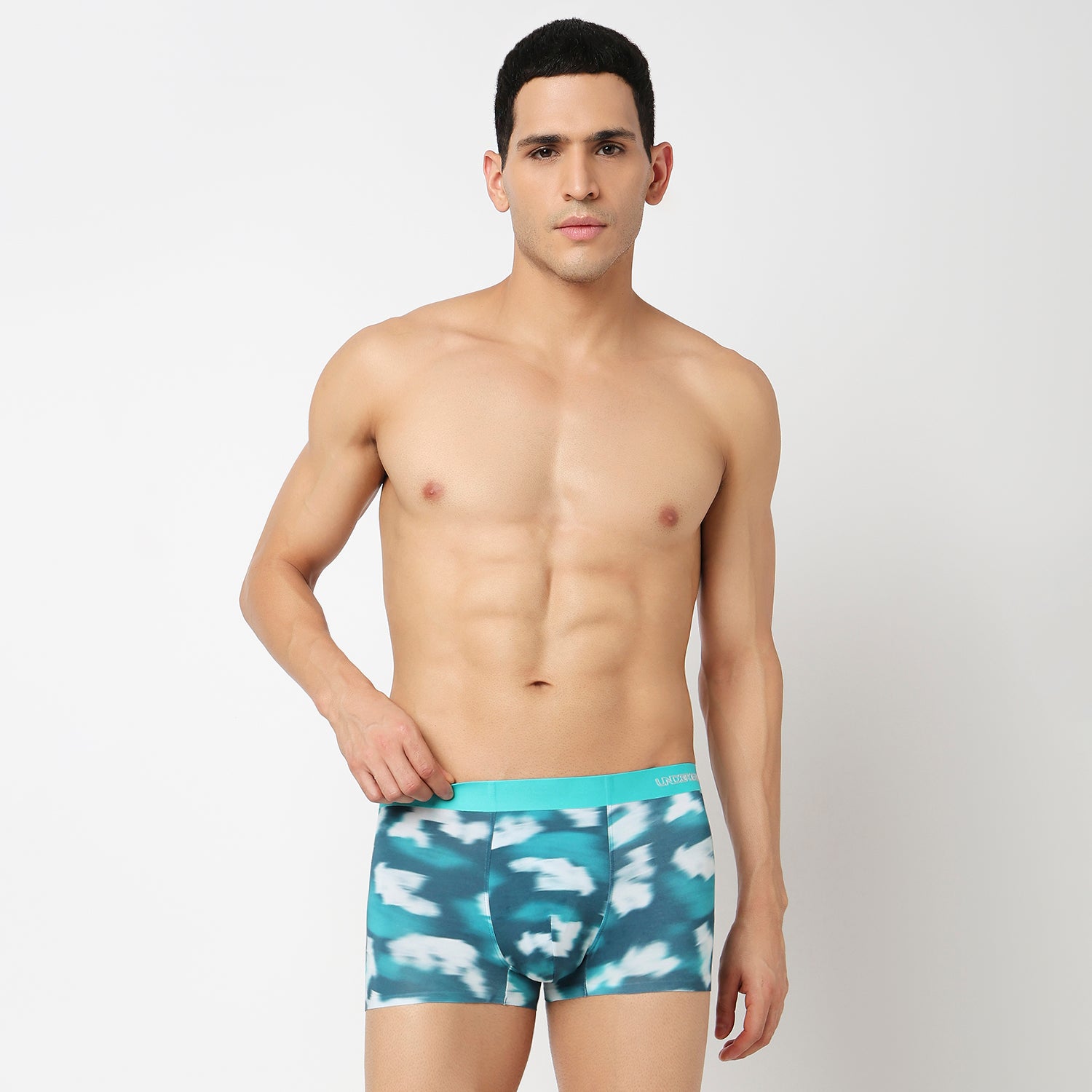 Underjeans Teal Blue Modal Blend Trunk