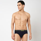 Underjeans Pack Of 2 Cotton Blend Solid Mid-Rise Briefs