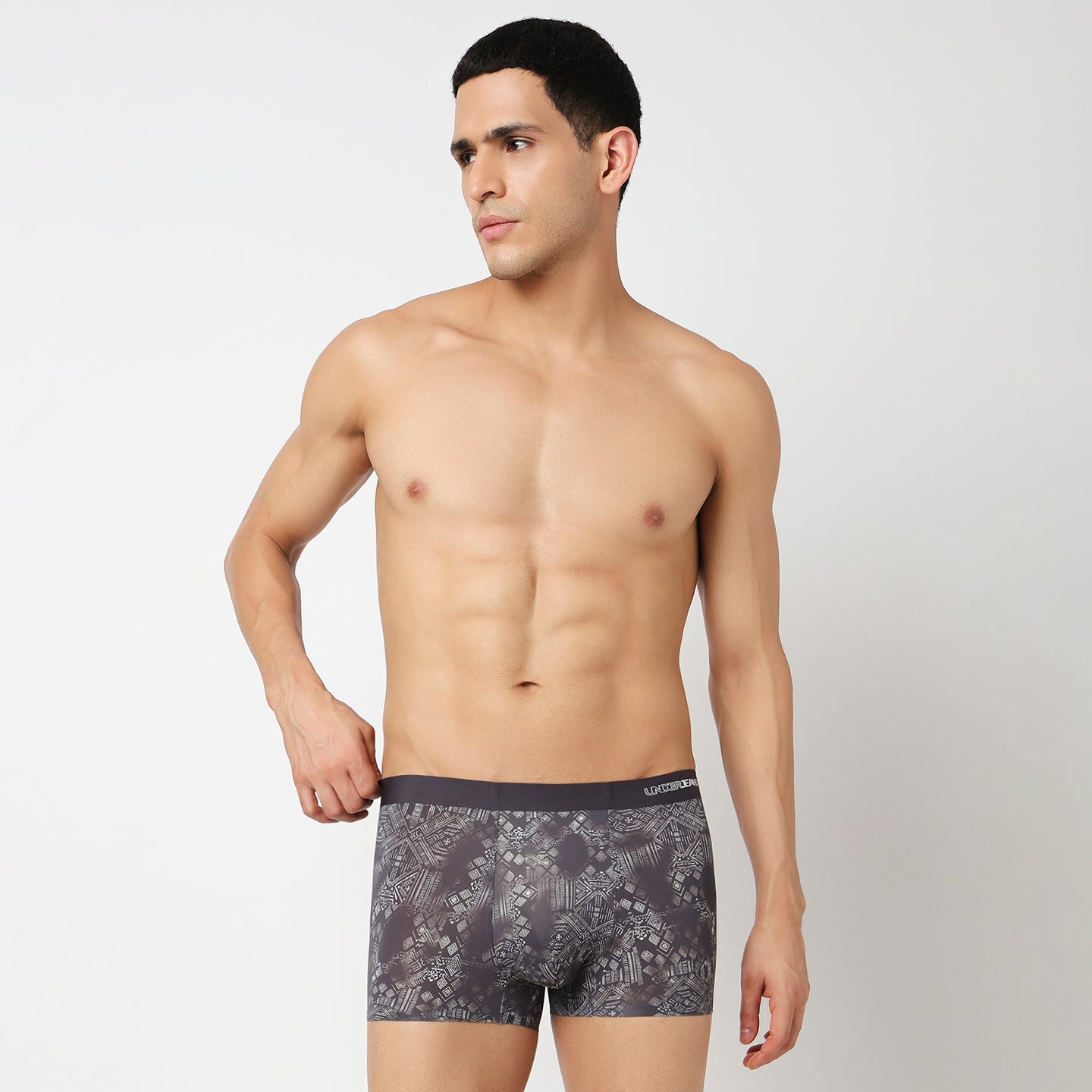 Underjeans Charcoal Grey Nylon Blend Trunk