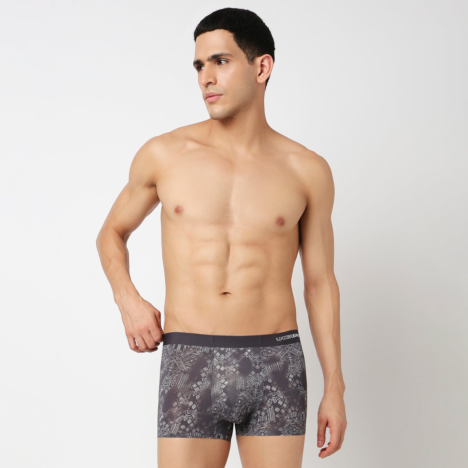 Underjeans Charcoal Grey Nylon Blend Trunk