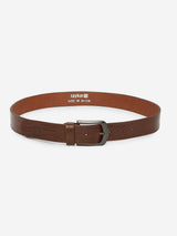 Tan Solid Mens Belt