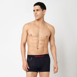 Underjeans Pack Of 2 Cotton Blend Solid Mid-Rise Trunks