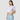 Women T-Shirt Blue Boxy Fit