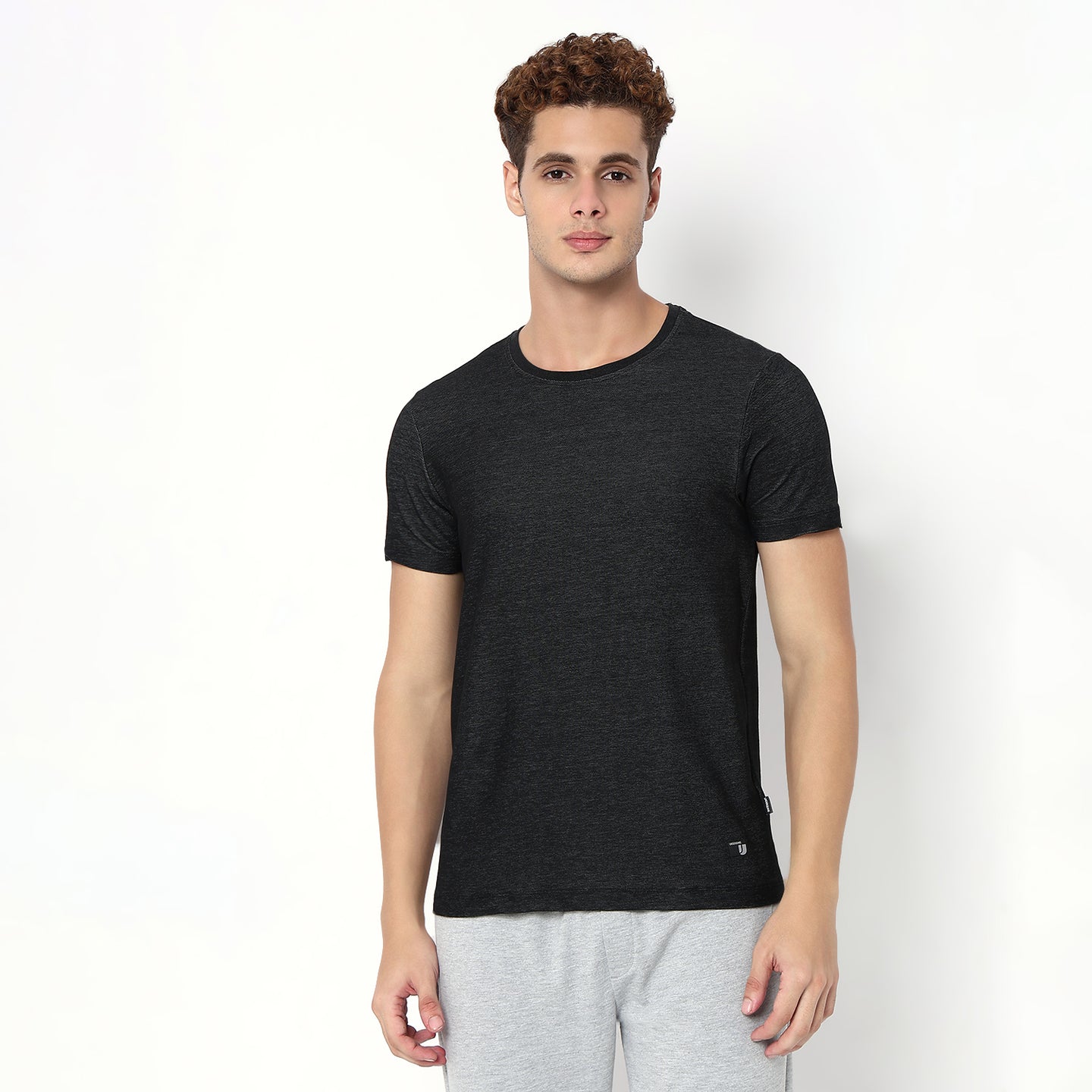 Underjeans T-Shirt Black Slim Fit
