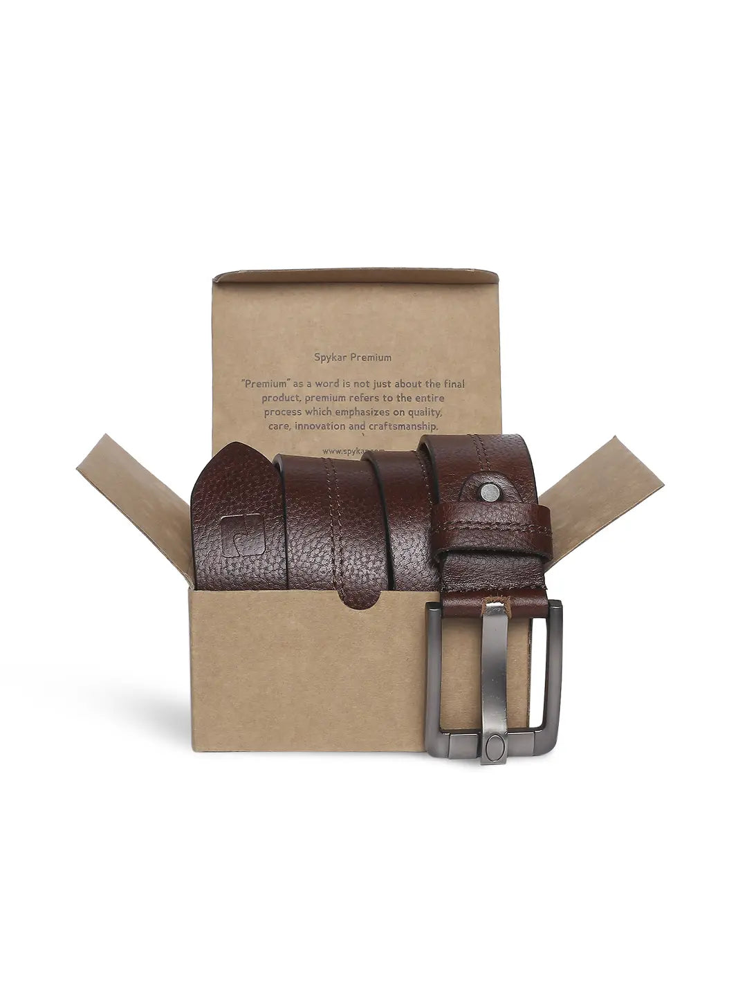 Spykar Men Brown Leather Belt