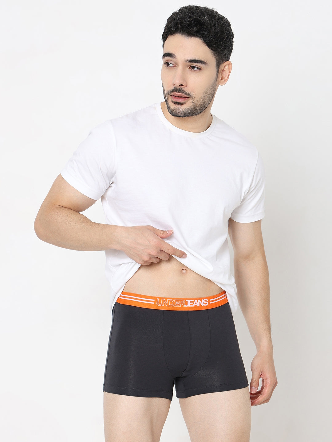 Underjeans by Spykar Men Premium Dark Grey Trunk