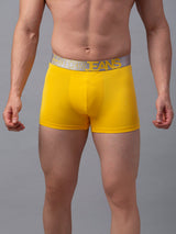 Underjeans Yellow Cotton Blend Trunk
