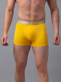 Underjeans Yellow Cotton Blend Trunk