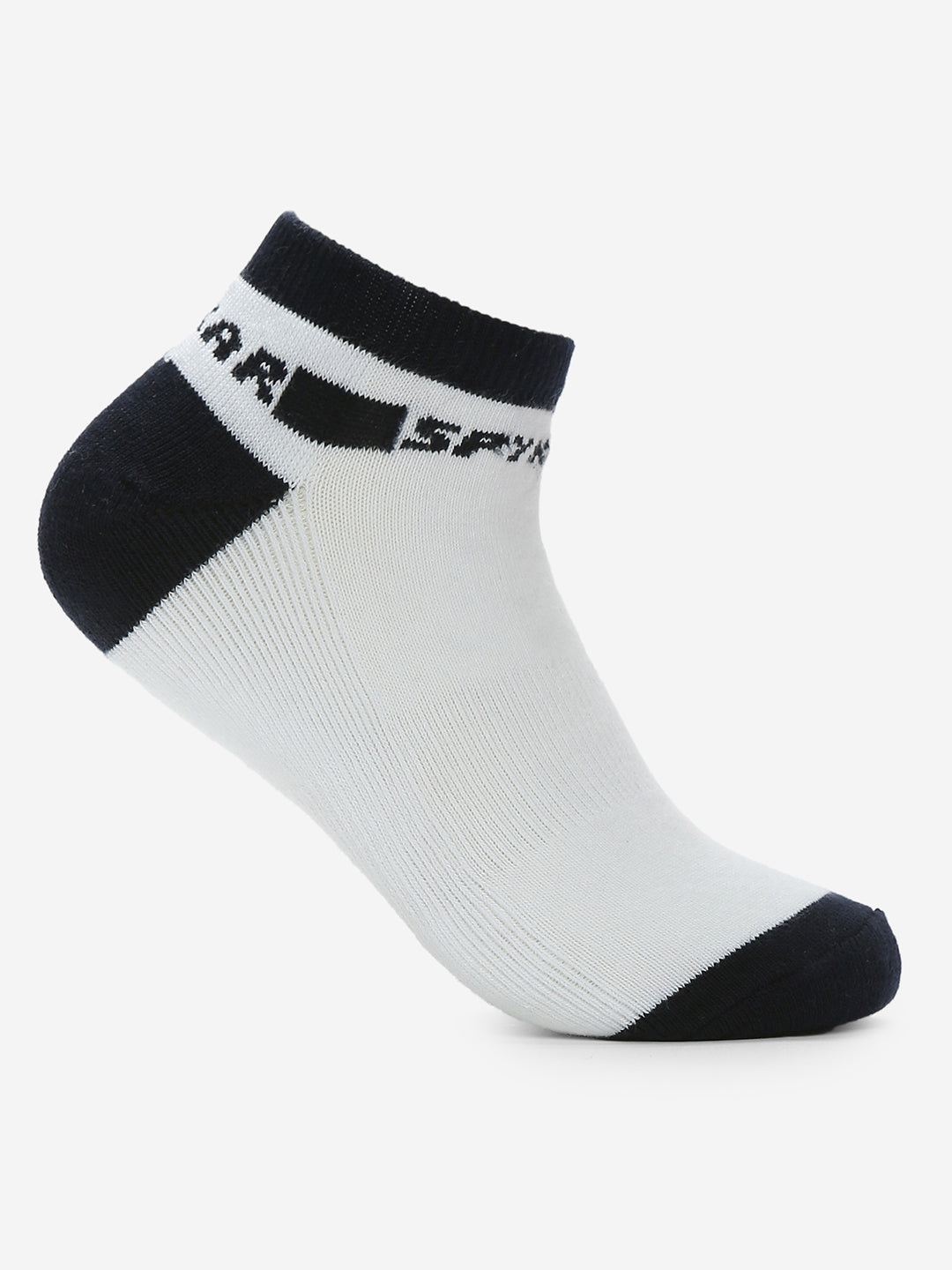 Spykar Navy Grey Solid Mens Ankle Length Socks (Pack of 2)