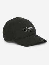 Men Black Solid Cap