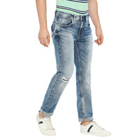 Men Rover Jeans Regular Fit Mid Blue Mid Rise