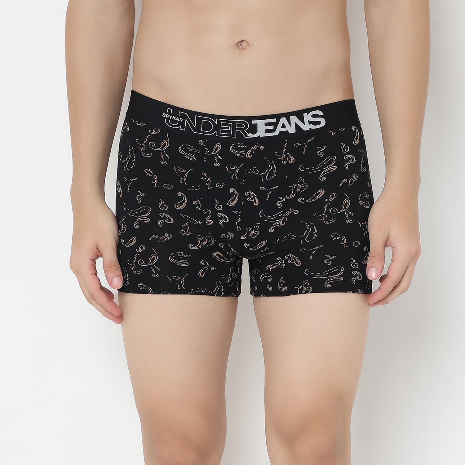 UnderJeans by Spykar Men Basic Dark Grey Ultrasoft Trunks