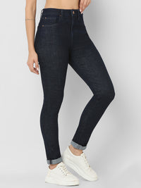 Women Emma Jeans Slim Fit Dark Blue High Rise