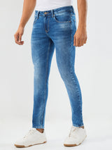 Men Diego Jeans Super Slim Fit Mid Blue Low Rise