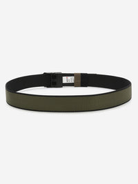 Olive/Black Leather Belt
