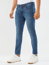 Men Kano Jeans Slim Fit Dark Blue Mid Rise