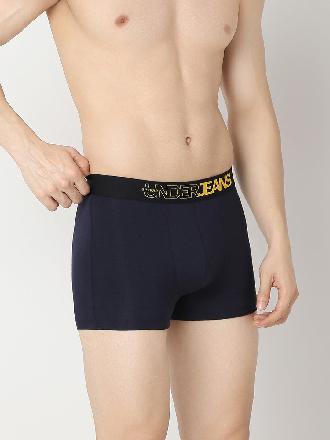 Underjeans Pack Of 2 Yellow & Navy Trunk