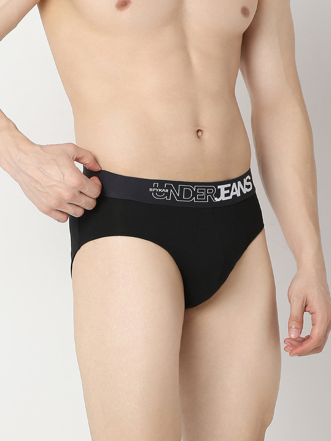 Underjeans by Spykar Men Yellow & Black Brief