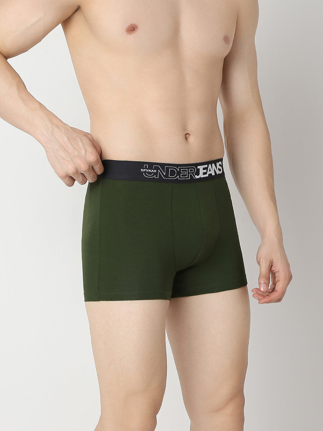 Underjeans Pack Of 2 Olive & Black Trunk