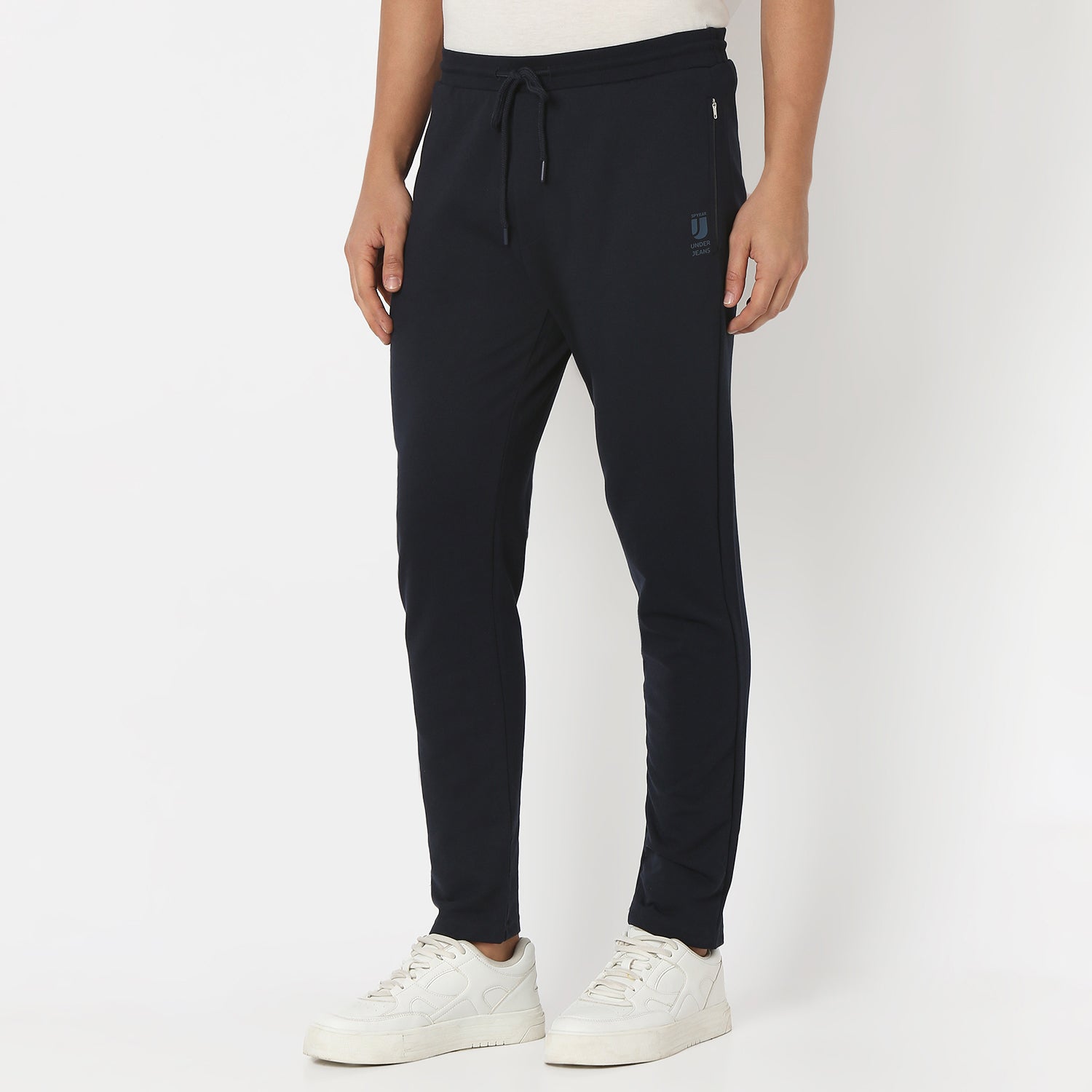 UnderJeans by Spykar Men Basic Navy1 Lounge Pants