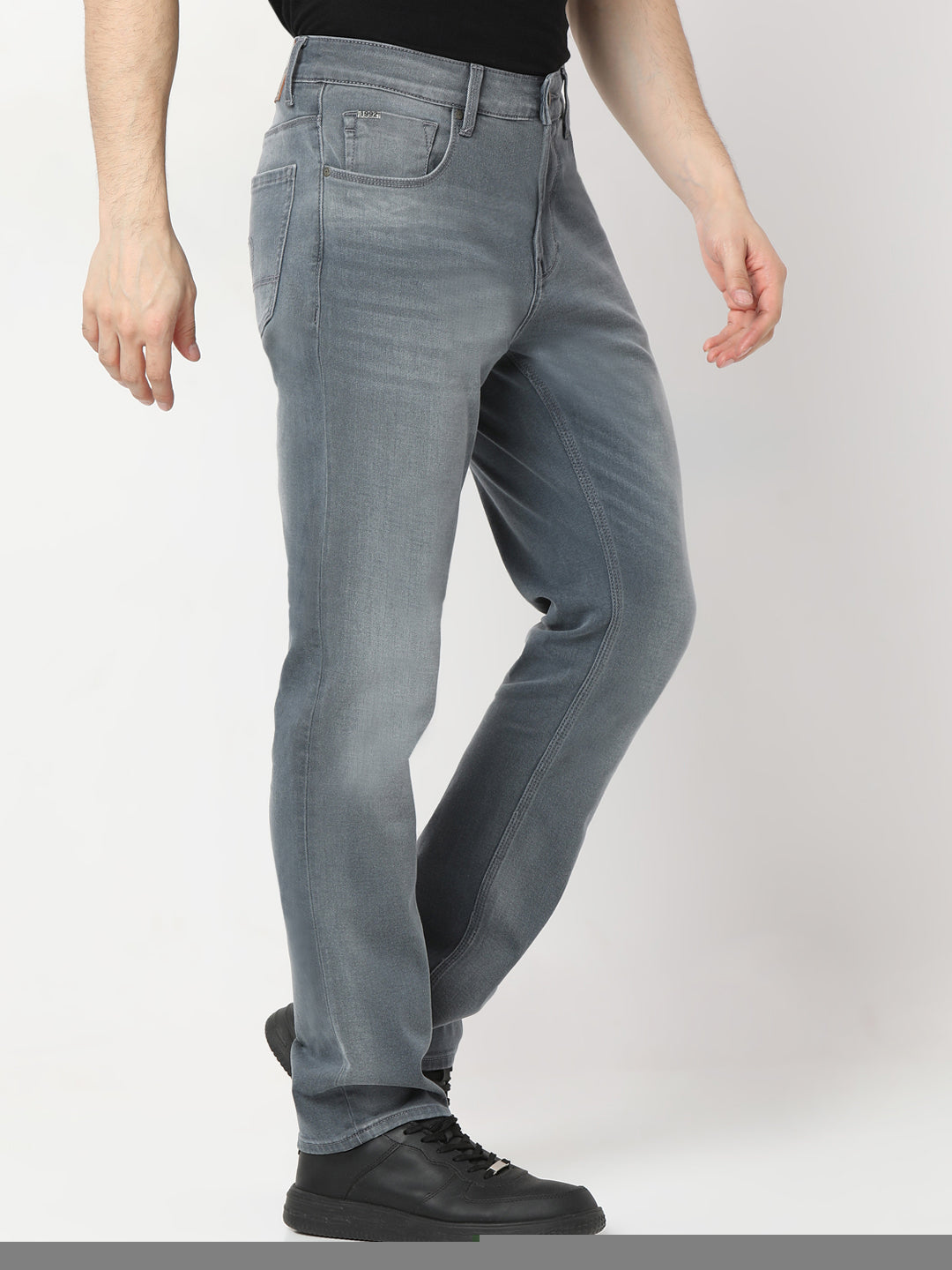 Spykar Regular Fit Mid Rise Jeans For Men