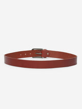 Wine Solid Mens Belt