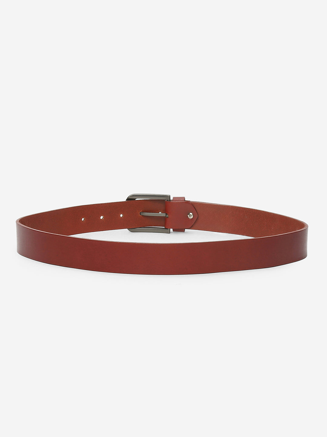 Wine Solid Mens Belt