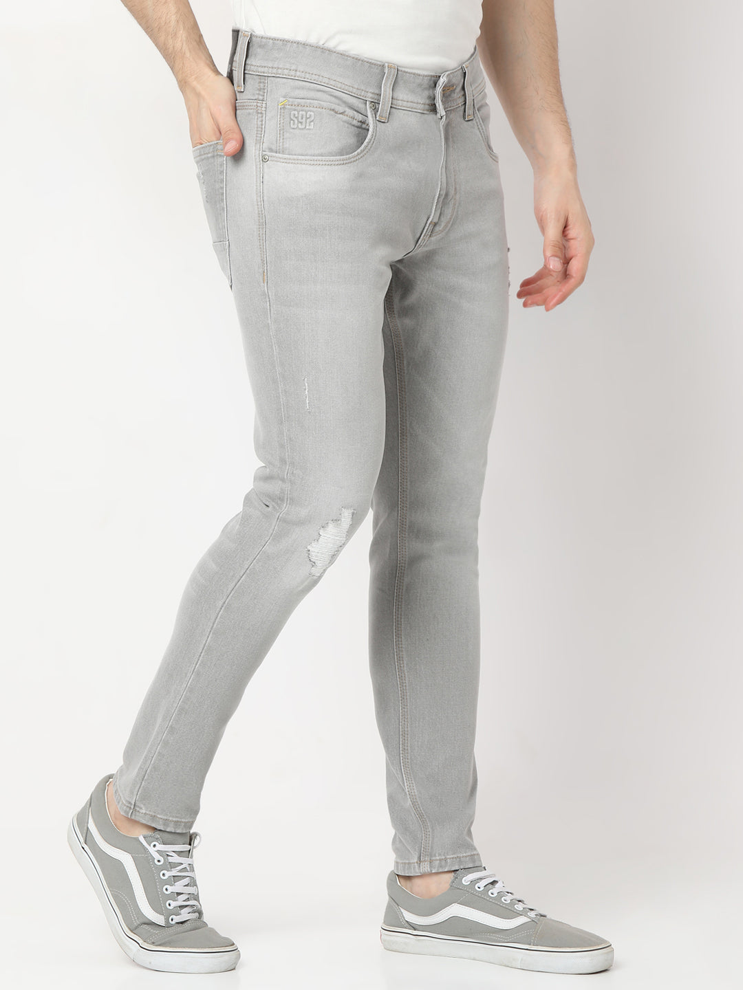 Spykar Slim Fit Mid Rise Jeans For Men