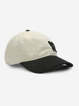 Men Beige Black Solid Cap