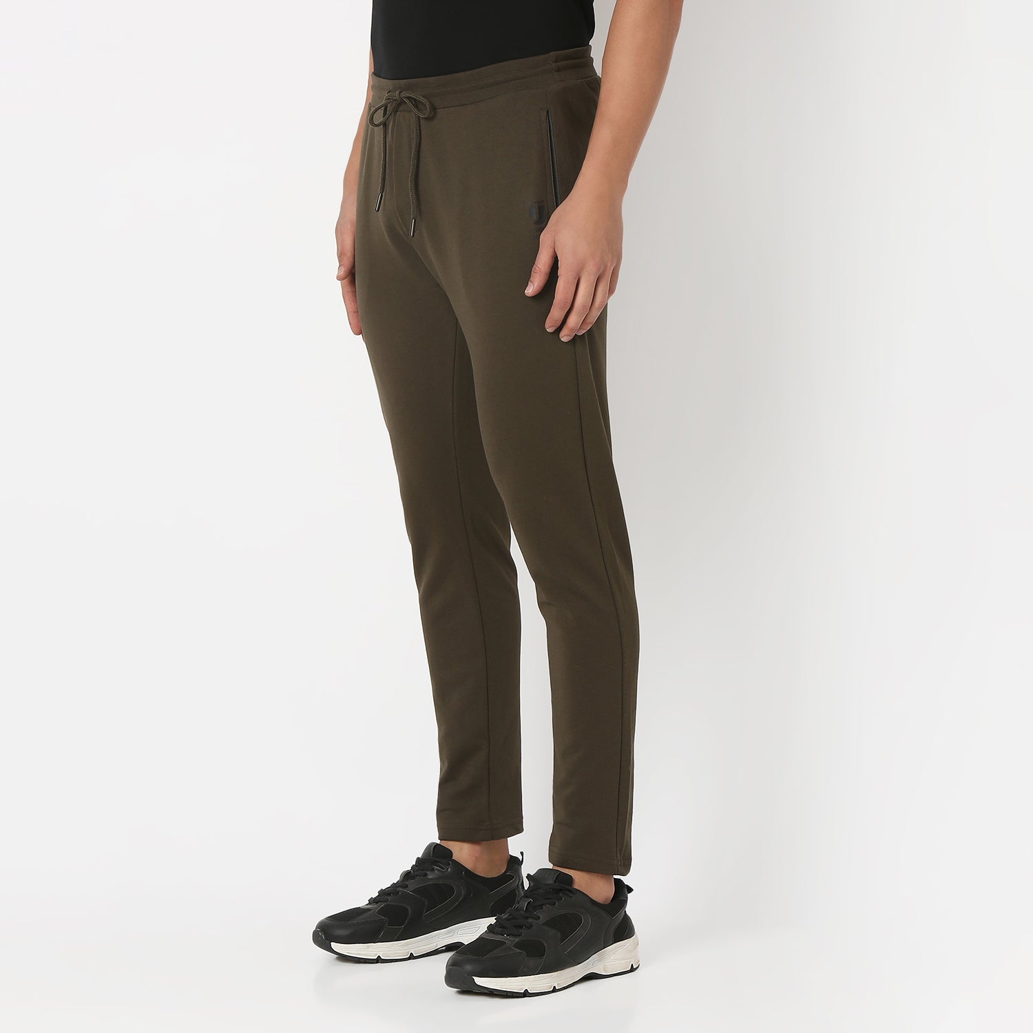 UnderJeans by Spykar Men Basic Military Green Lounge Pants