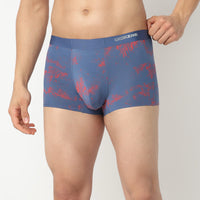 Underjeans Blue Regular Fit Ultrasoft Trunk