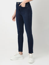 Women Alexa Jeans Super Skinny Fit Dark Blue High Rise