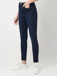 Women Alexa Jeans Super Skinny Fit Dark Blue High Rise