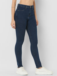 Women Emma Jeans Slim Fit Dark Blue High Rise