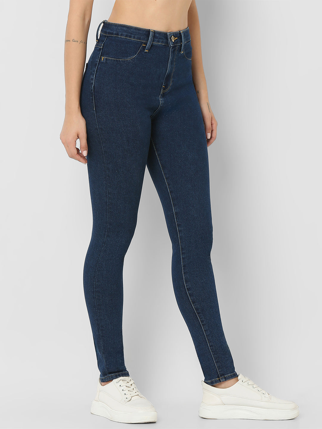 Women Emma Jeans Slim Fit Dark Blue High Rise