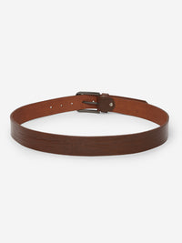 Tan Solid Mens Belt