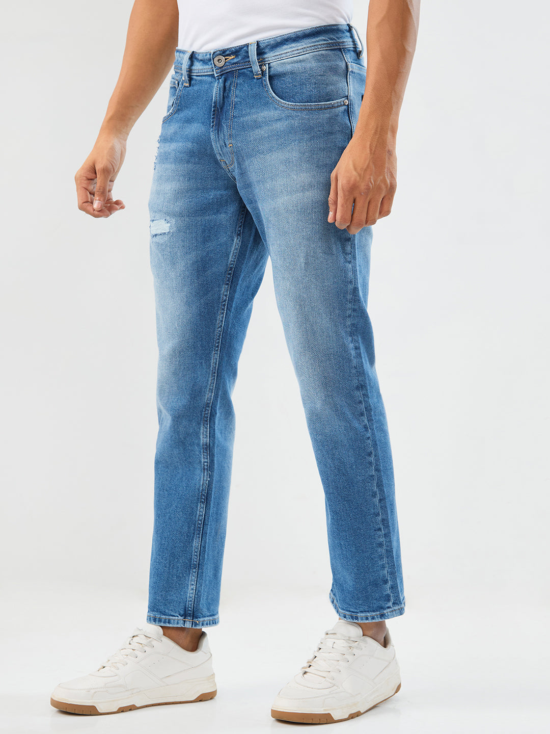 Men Chico Jeans Relaxed Fit Mid Blue Mid Rise