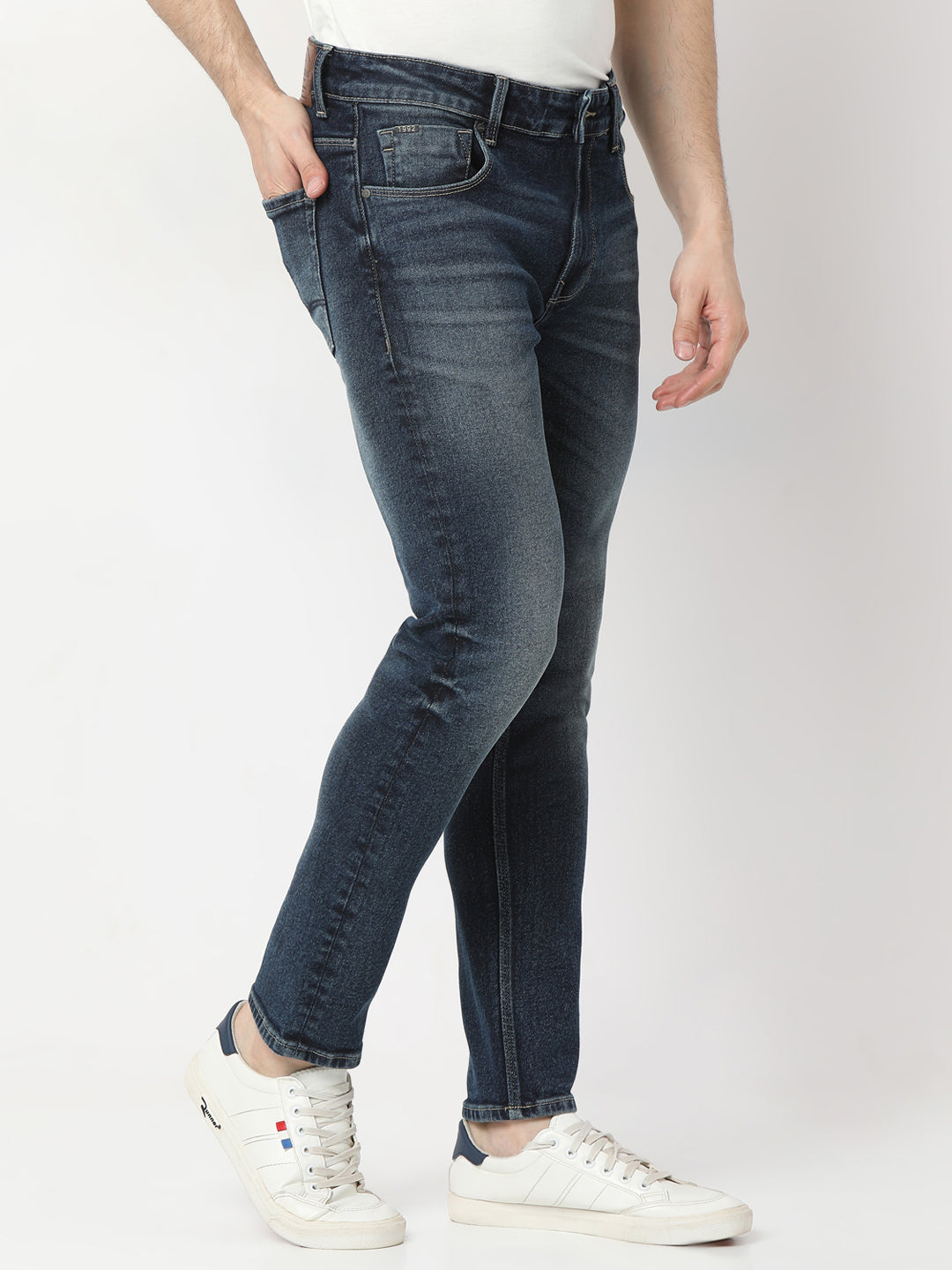 Spykar Regular Fit Mid Rise Jeans For Men