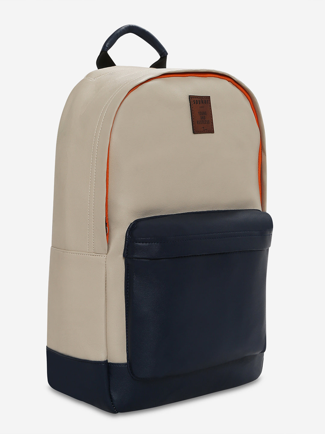 Unisex Navy Blue Polyester Backpack