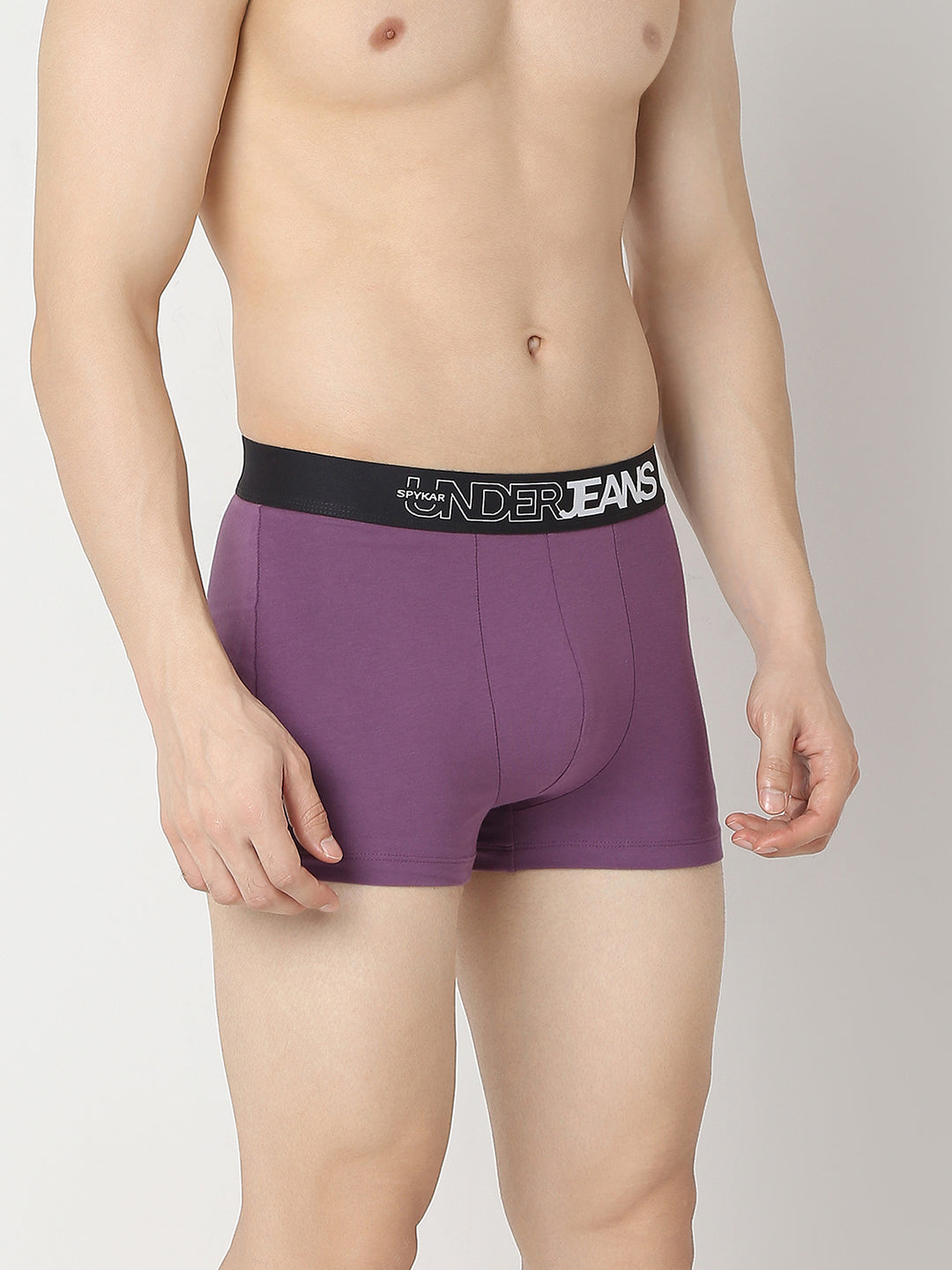 Underjeans Pack Of 2 Purple & Black Trunk