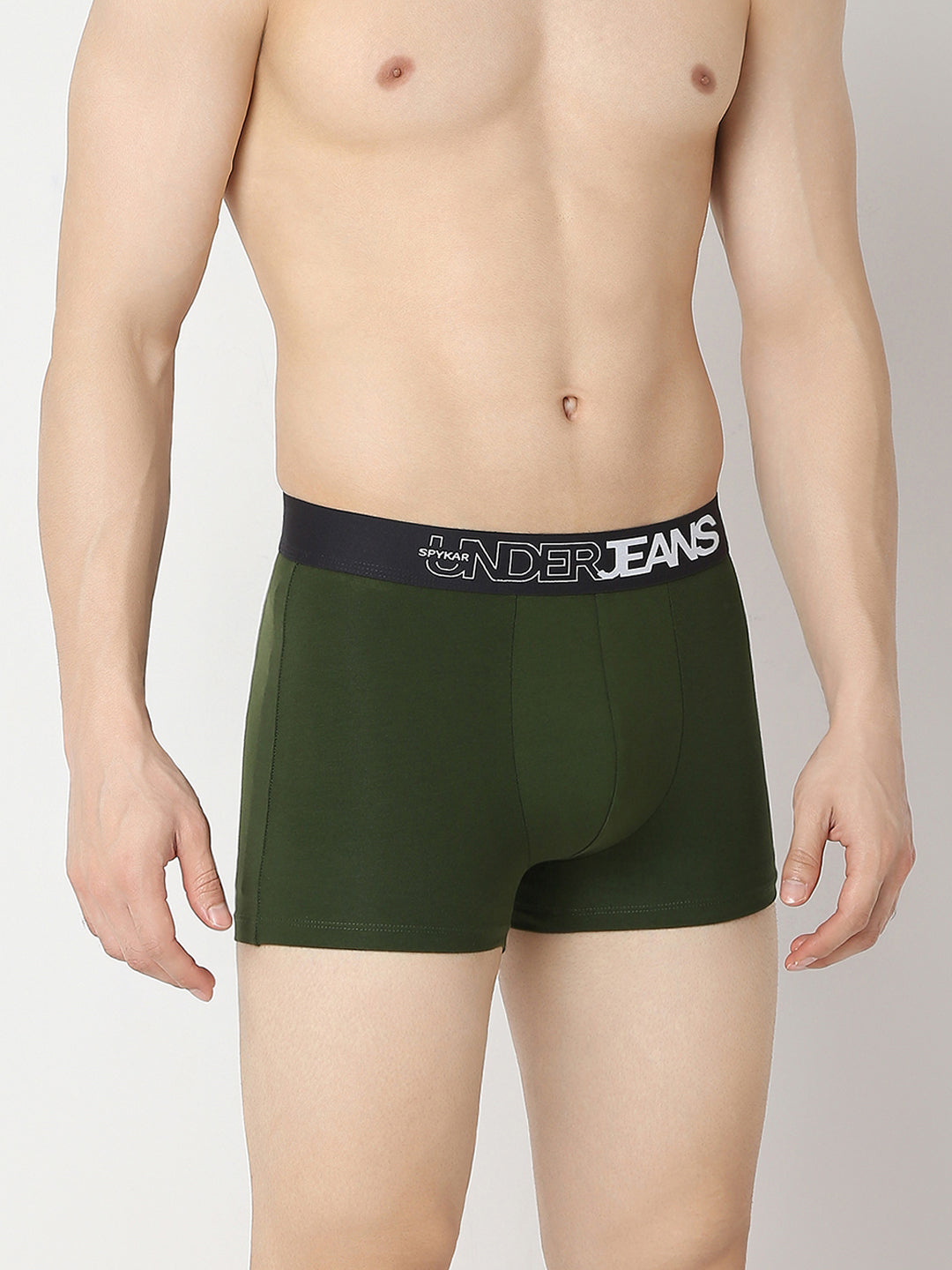 Underjeans Pack Of 2 Dark Grey & Olive Trunk