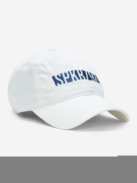 Men White Solid Cap