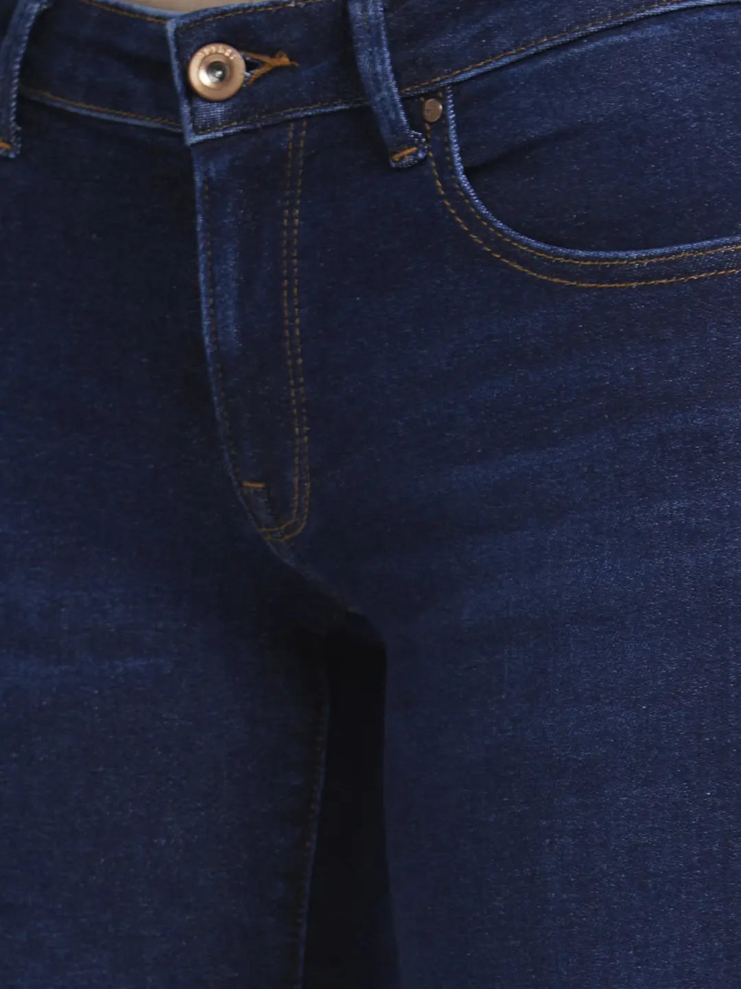 Women Elissa Jeans Boot Cut Fit Dark Blue Low Rise
