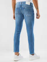 Men Kano Jeans Slim Fit Mid Blue Mid Rise