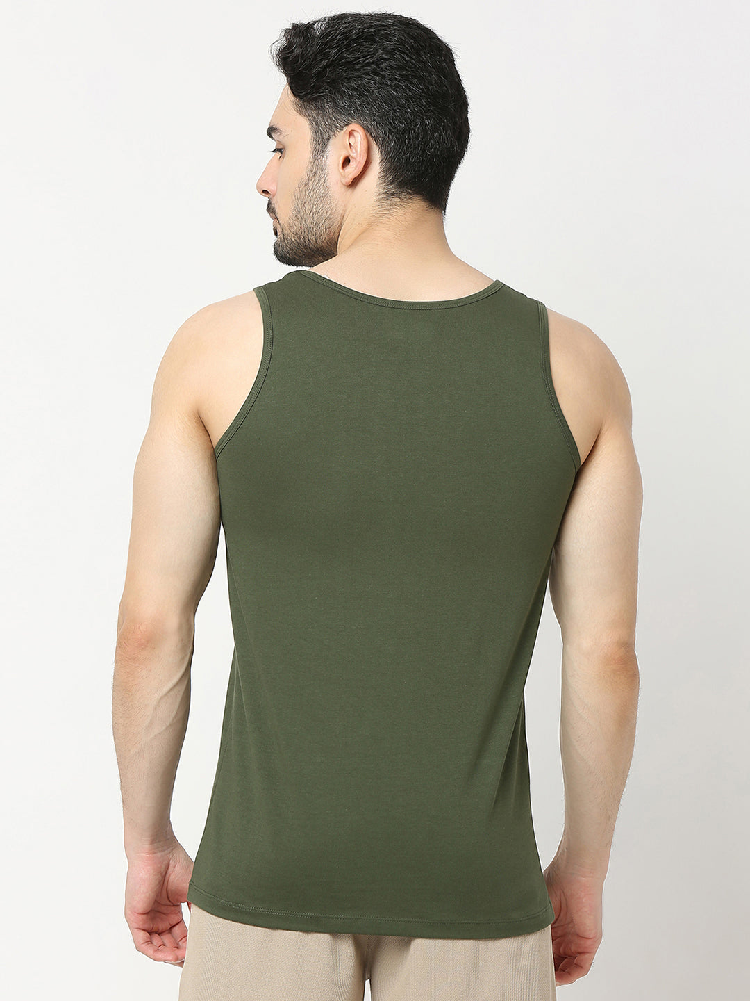 Underjeans by Spykar Men Premium Olive Fashion Vest