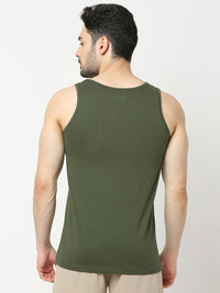 Underjeans by Spykar Men Premium Olive Fashion Vest