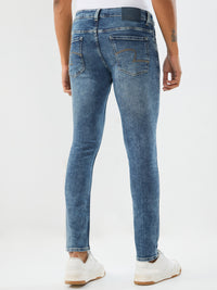 Men Diego Jeans Super Slim Fit Mid Blue Low Rise