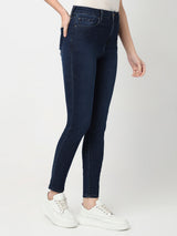 Women Alexa Jeans Super Skinny Fit Dark Blue High Rise