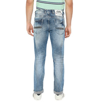 Men Rover Jeans Regular Fit Mid Blue Mid Rise