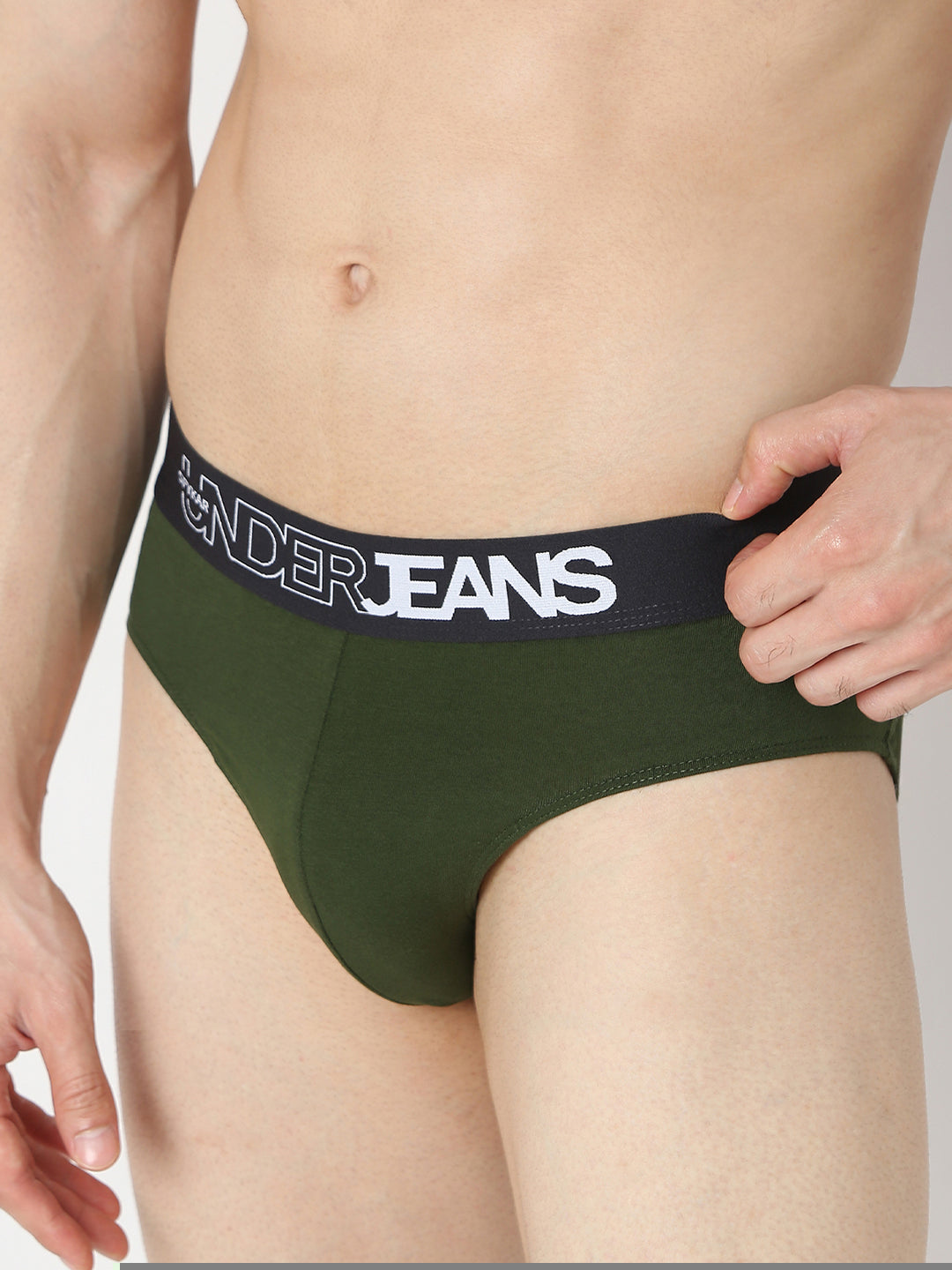 Underjeans Olive & Black Brief